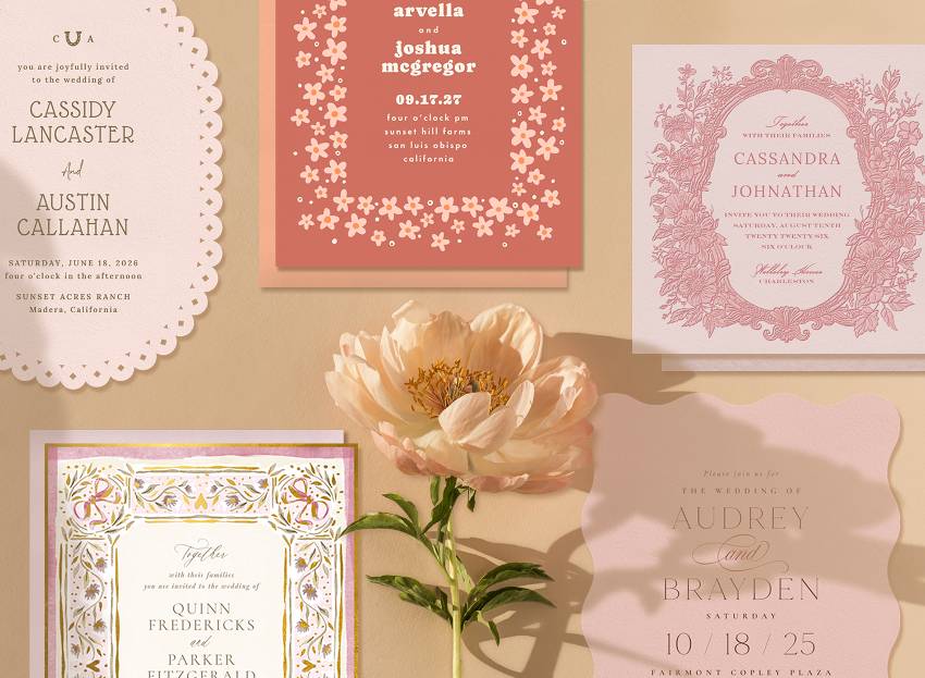 Spring wedding invitations by Greenvelope
