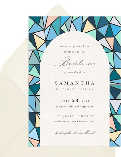 Stained Glass Window Invitation