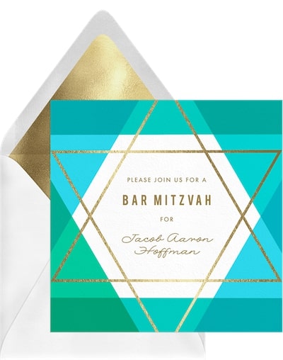 Passover cards: Star Overlay Invitation