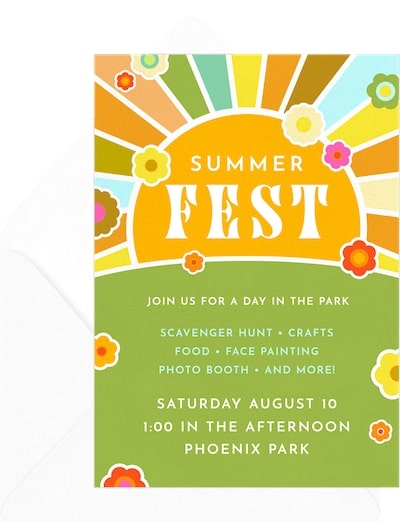 Summerfest Invitation