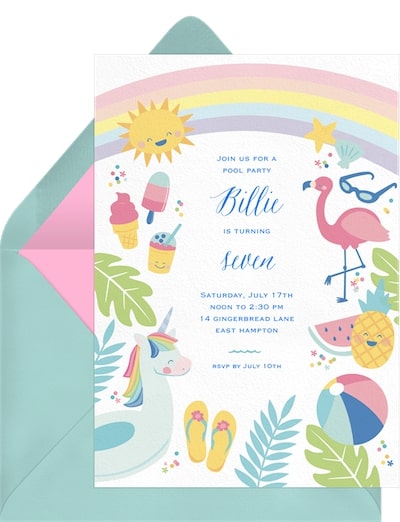 Summertime Icons Invitation