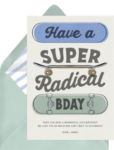 Super Radical Card