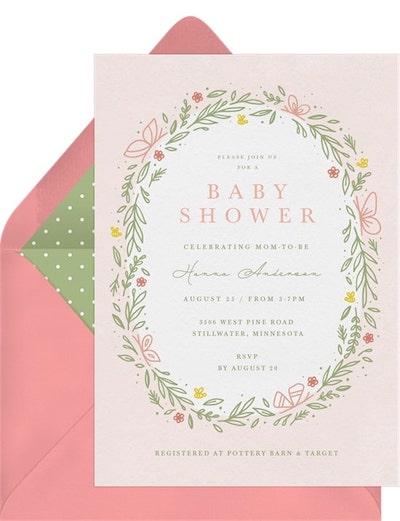 Butterfly baby shower invitations: Sweet Butterflies Invitation