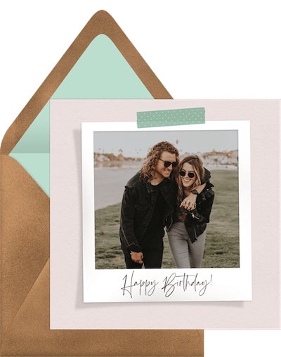 Twins birthday wishes: Sweet Snapshot Card