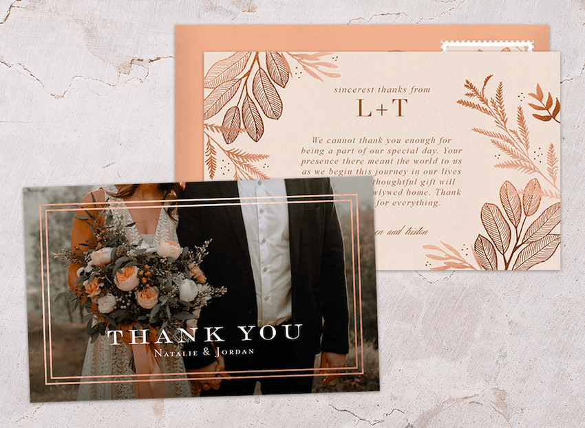 Wedding Card to Your Photographer Your Choice Wedding Thank you card Videographer Thank You for Capturing Our Wedding 1 Greeting Card with envelopes 