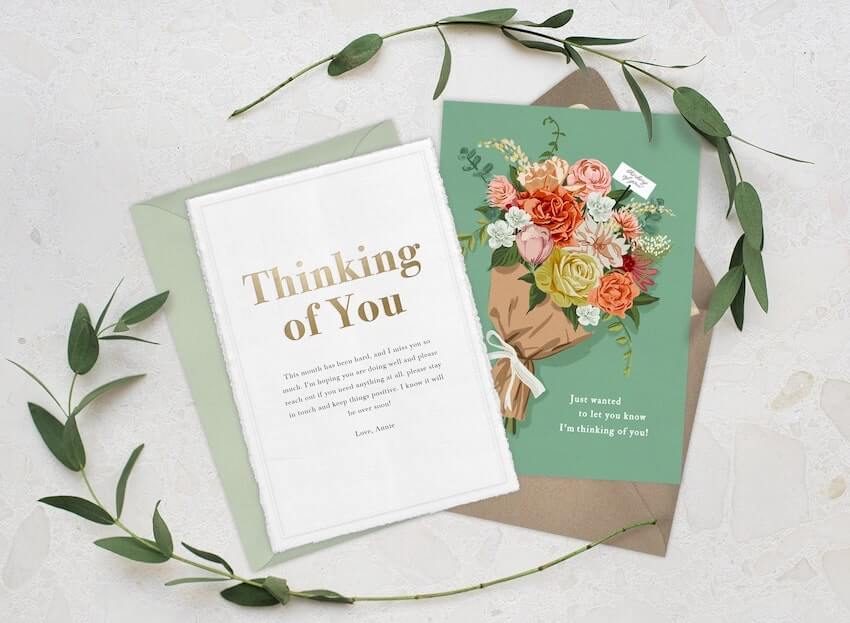 thinking of you sympathy cards