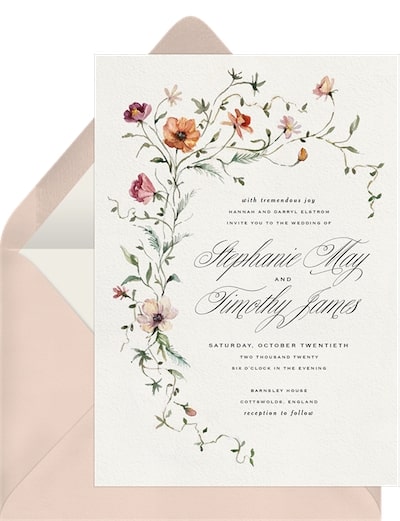 Trailing Blooms Invitation