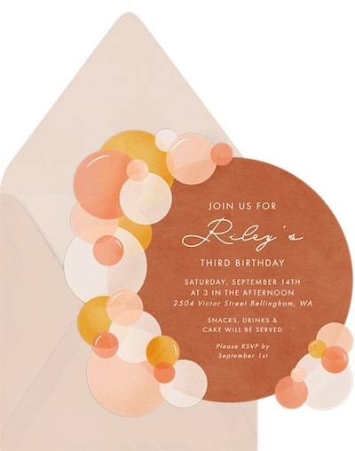 Happy birthday daughter: Trendy Balloon Arch Invitation