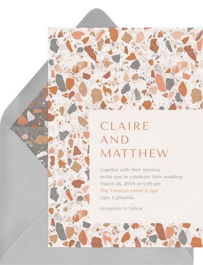 Trendy Terrazzo Invitation