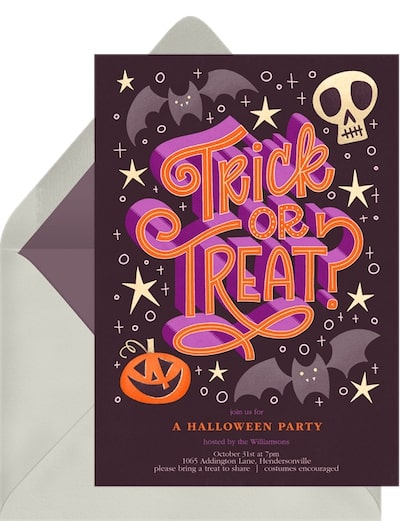 Trick Or Treat? Invitation