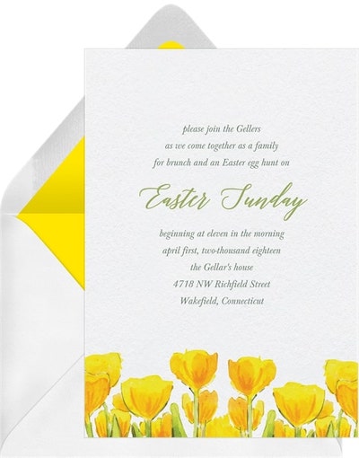 Tulip Field Invitation