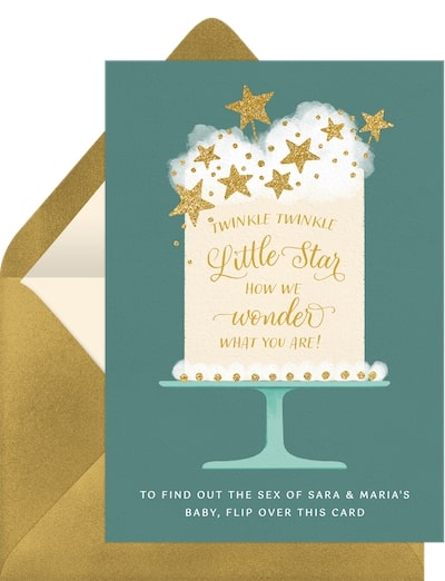 Twinkle Little Star Cake Announcement