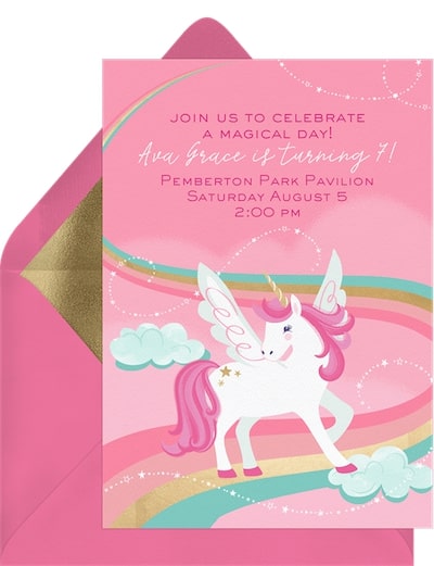 Unicorn Magic Invitation