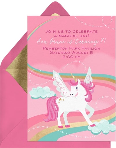 Unicorn Magic Invitation