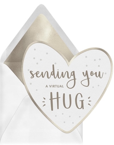 Pet sympathy cards: Virtual Hug Card
