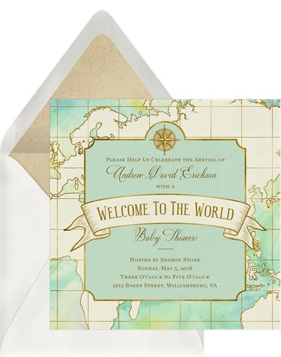 Welcome to the World Invitation