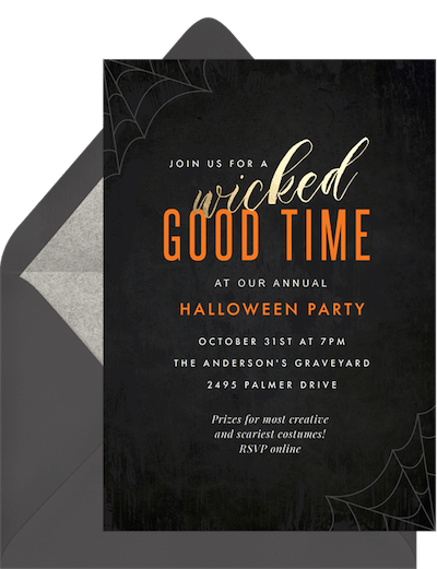 Wicked Good Time Invitation