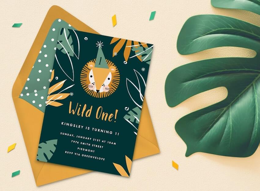 Wild one birthday theme: Wild One invitation