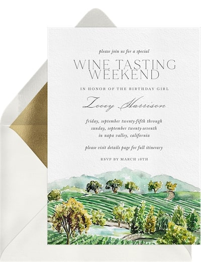 Wine Country Invitation