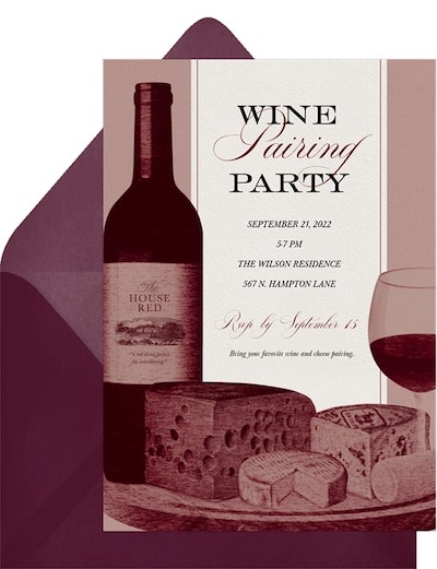 Wine Pairing Invitation
