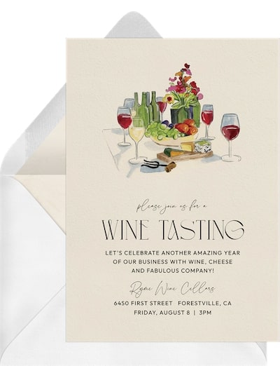 Girls night ideas: Wine Tasting Invitation