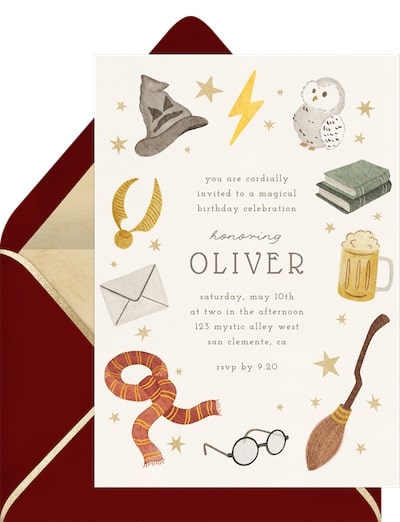 Wizardly Wonders Invitation