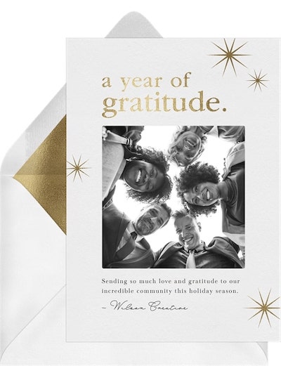 Year Of Gratitude Card