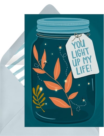 You Light Up My Life Card