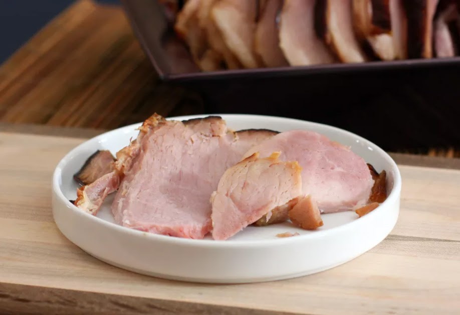 Non-traditional thanksgiving dinner ideas: Baked ham with brown sugar mustard glaze