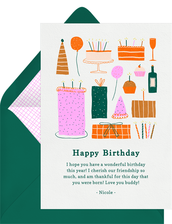electronic birthday cards: Birthday Doodles Card from Greenvelope