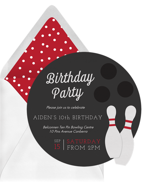 8 Bowling Party Invitations to Let the Good Times Roll - STATIONERS