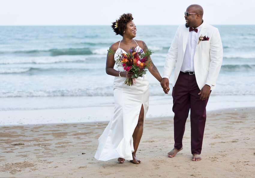 Beach Elopements, Sun and Sea Beach Weddings