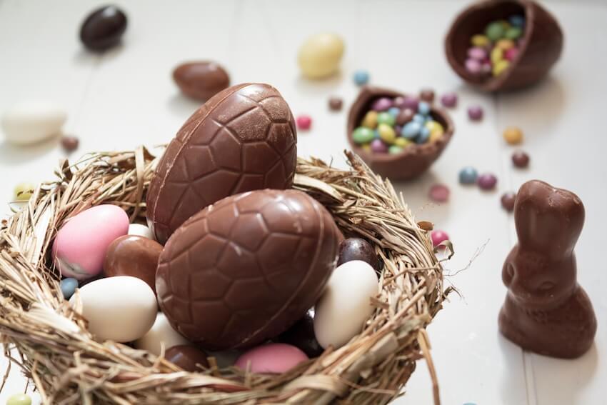 Adult easter basket ideas: chocolate Easter eggs