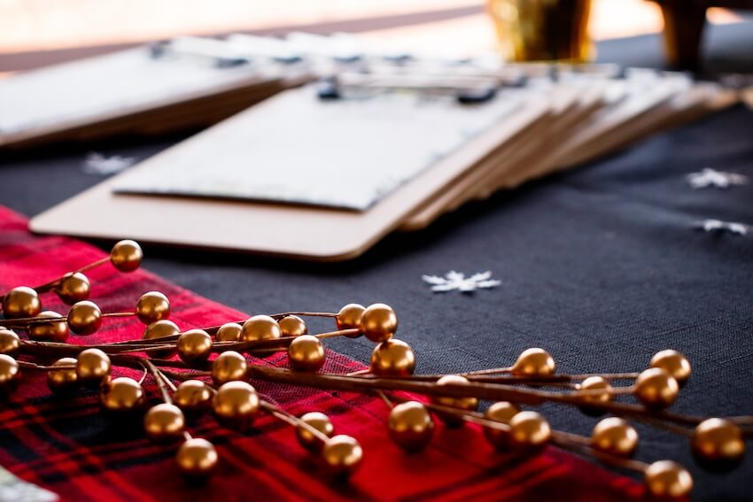 Clipboards on a table