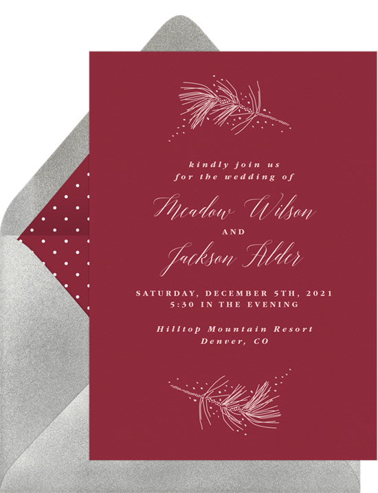 formal attire requested wedding invitation