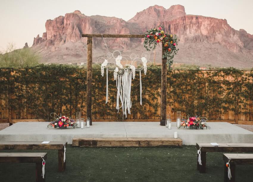 wedding backdrop for ceremony