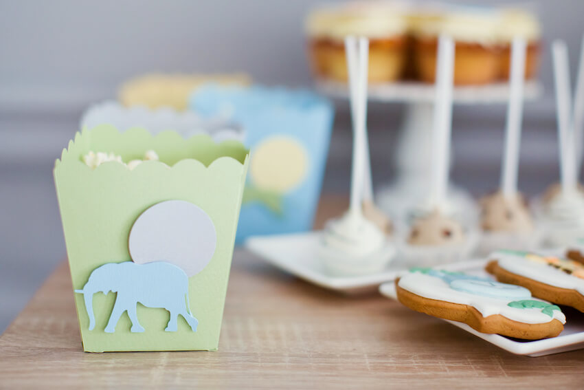 Elephant vases store for baby shower