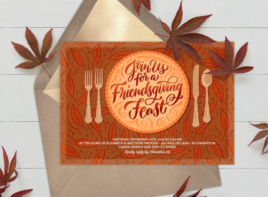 Welcome Your Closest Friends With These Friendsgiving Invitation Ideas   Friendsgiving Invitations 