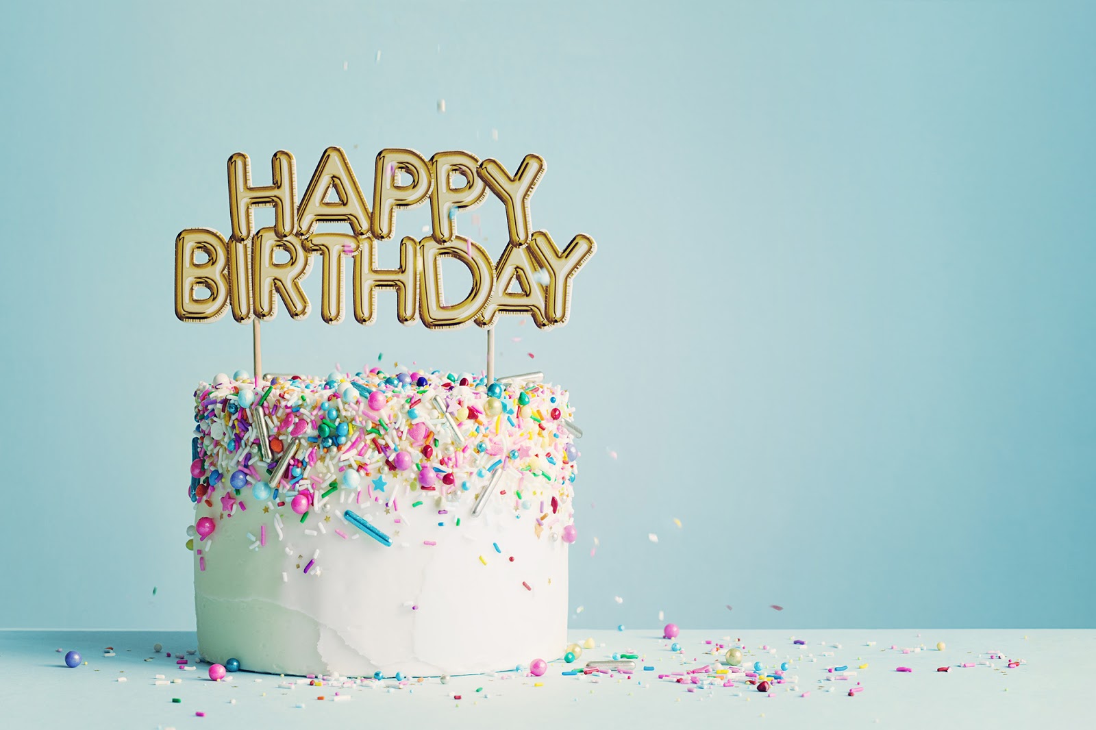 Happy birthday ecard: Happy birthday cake