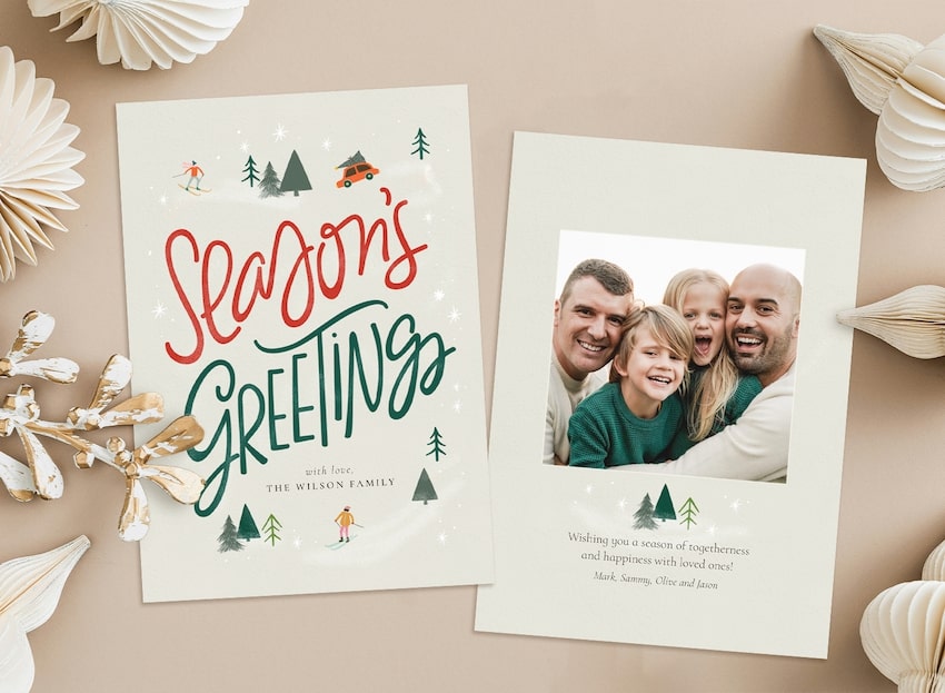 Holiday card messages