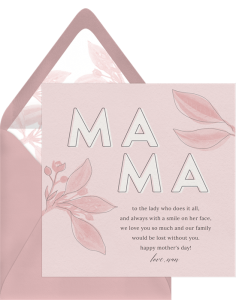 Mother's Day card ideas: Sweet Mama Card