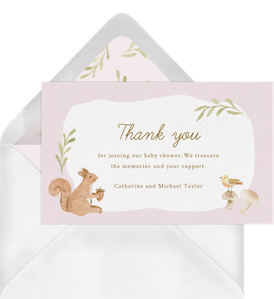 Dreamy Cloud Nine Boy Baby Shower Thank You Card