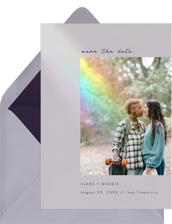 Love and Light Save the Date by Greenvelope