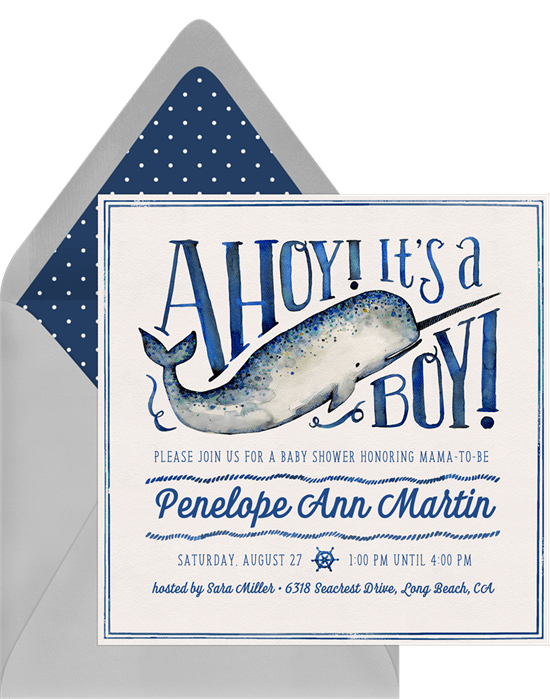 Ahoy its a Boy! Nautical Baby Shower - Party Design, Styling and