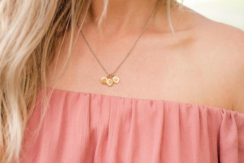 Last minute Valentine's Day gifts: Initial necklace