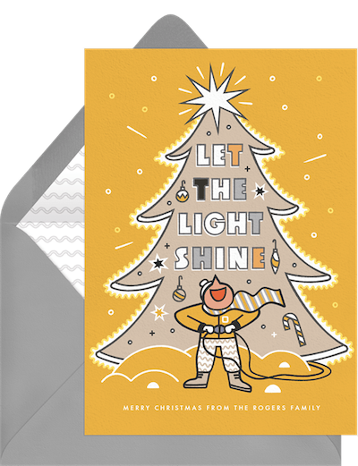 Let the light shine card