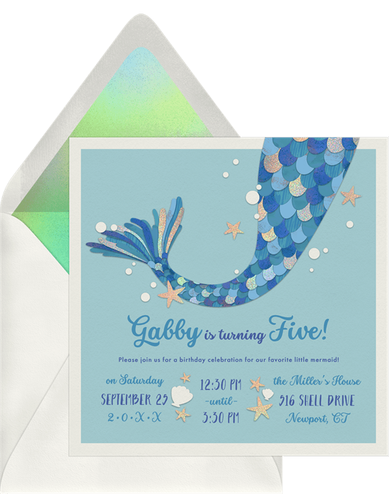 mermaid theme party: Mermaid Magic Invitation by Greenvelope