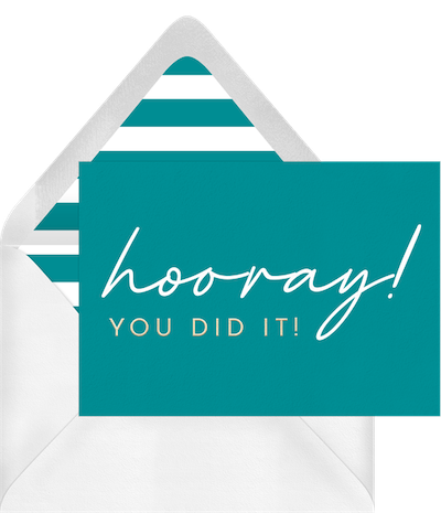 Personalized Graduation Gift card
