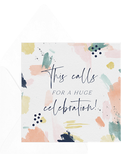 Confetti Wishes Card