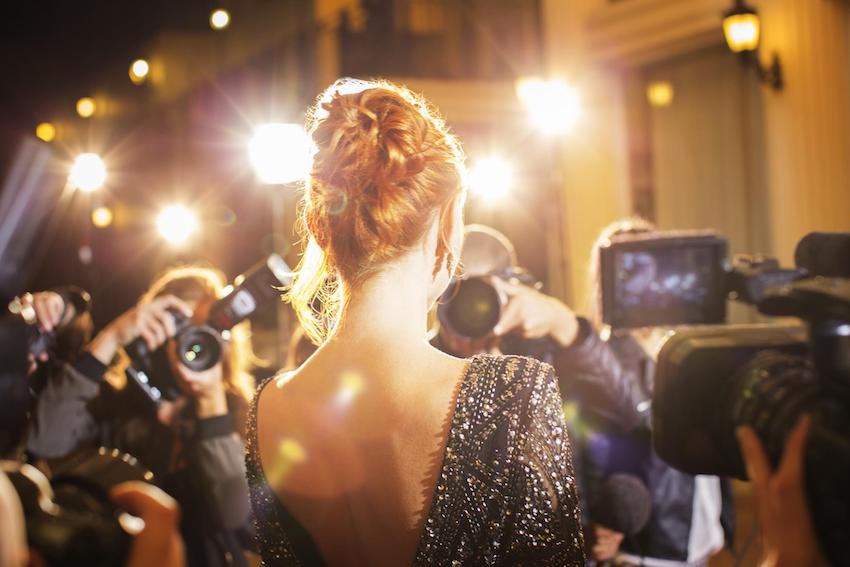 Lady attending a red carpet event